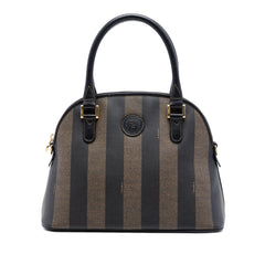 Fendi Pequin Coated Canvas Dome Satchel