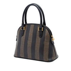 Fendi Pequin Coated Canvas Dome Satchel