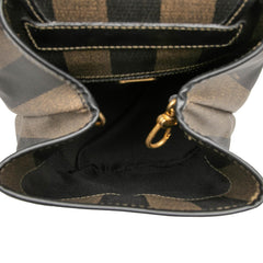 Fendi Pequin Coated Canvas Sling Bag