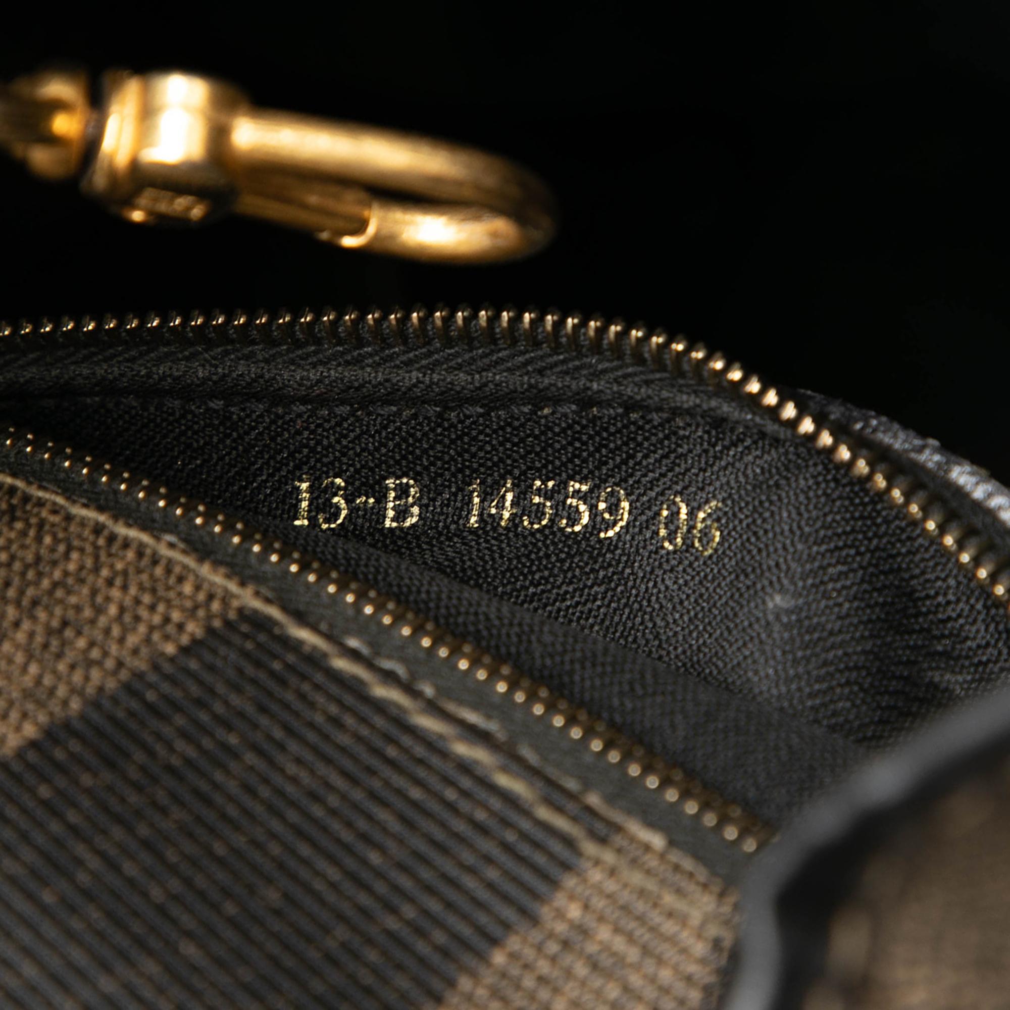 Fendi Pequin Coated Canvas Sling Bag