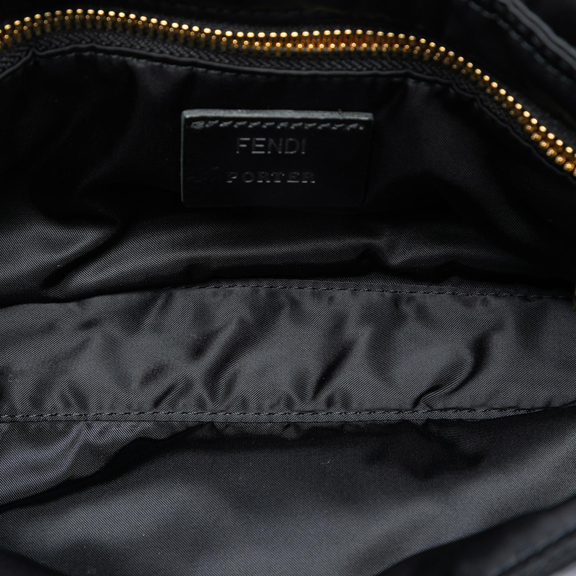 Fendi Porter Yoshida Nylon Convertible Baguette Satchel