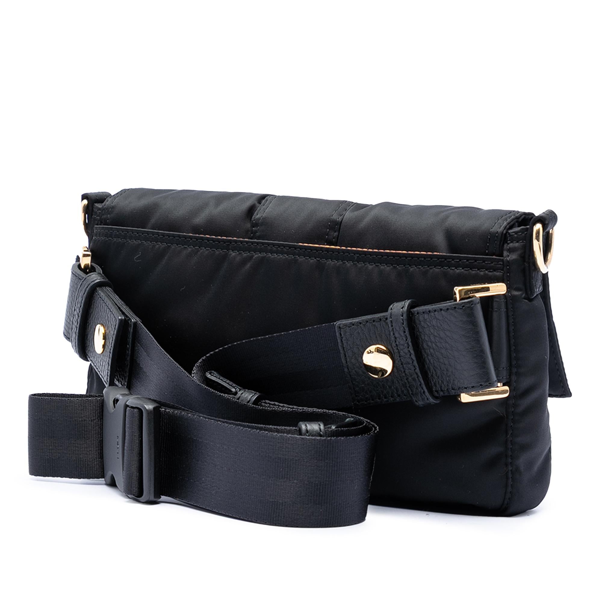 Fendi Porter Yoshida Nylon Convertible Baguette Satchel