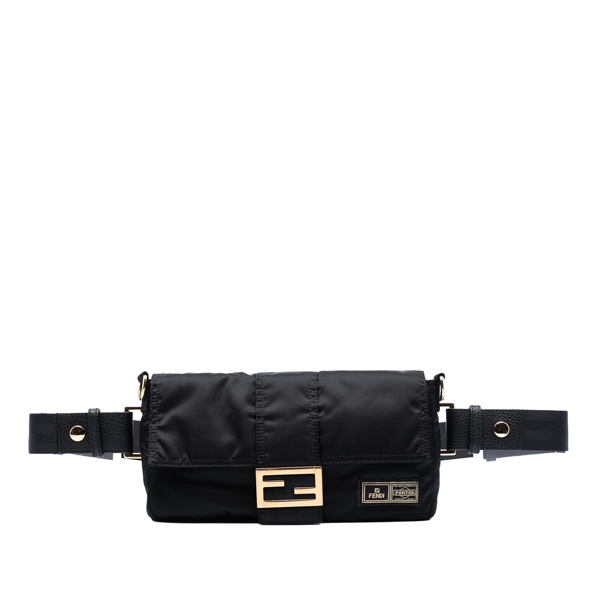 Fendi Porter Yoshida Nylon Convertible Baguette Satchel