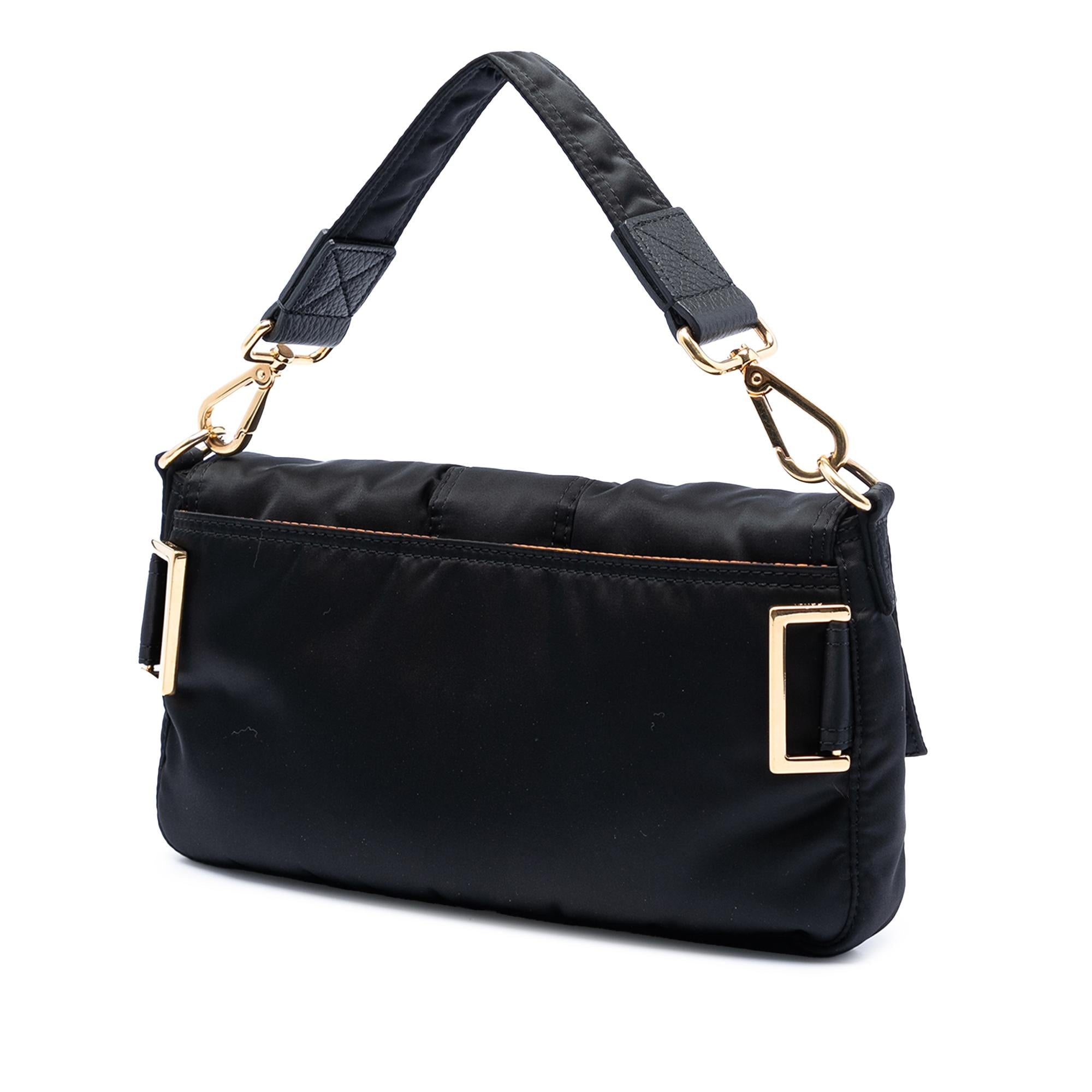 Fendi Porter Yoshida Nylon Convertible Baguette Satchel