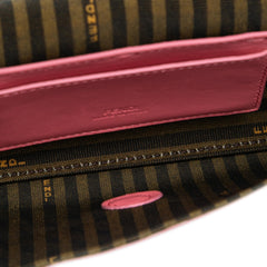Fendi Satin Phone Pouch Baguette Satchel