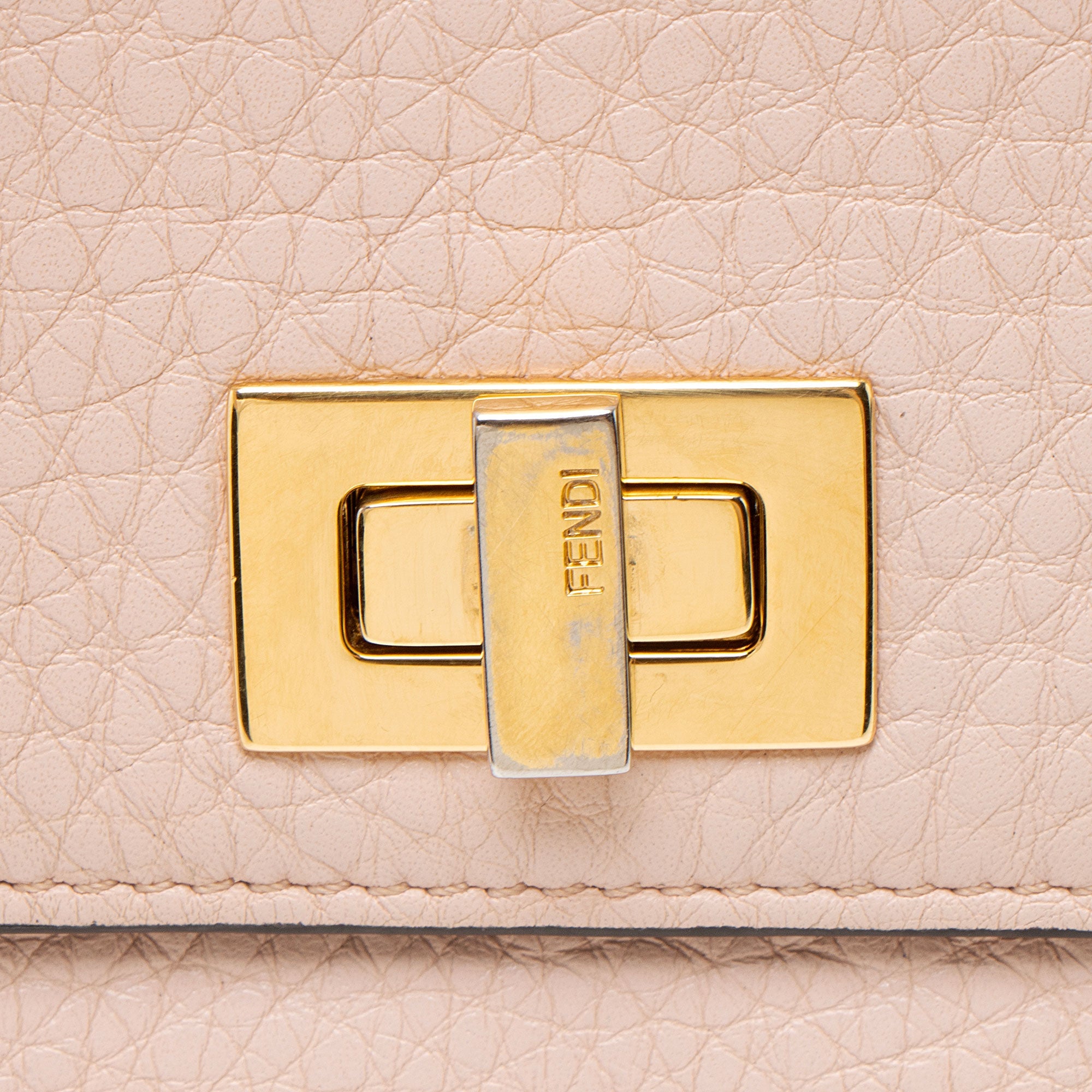 Fendi Selleria Leather Peakaboo Compact Wallet
