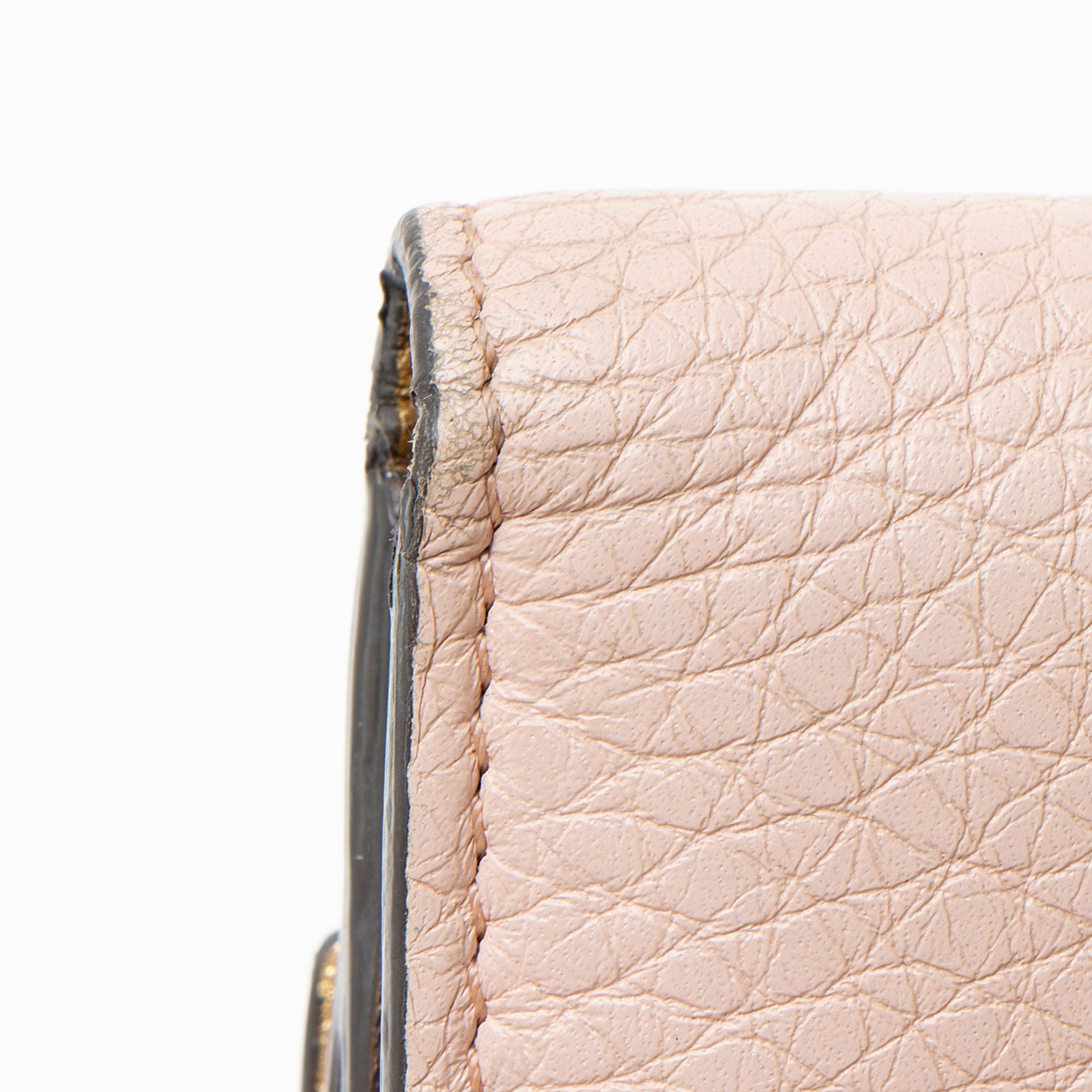 Fendi Selleria Leather Peakaboo Compact Wallet