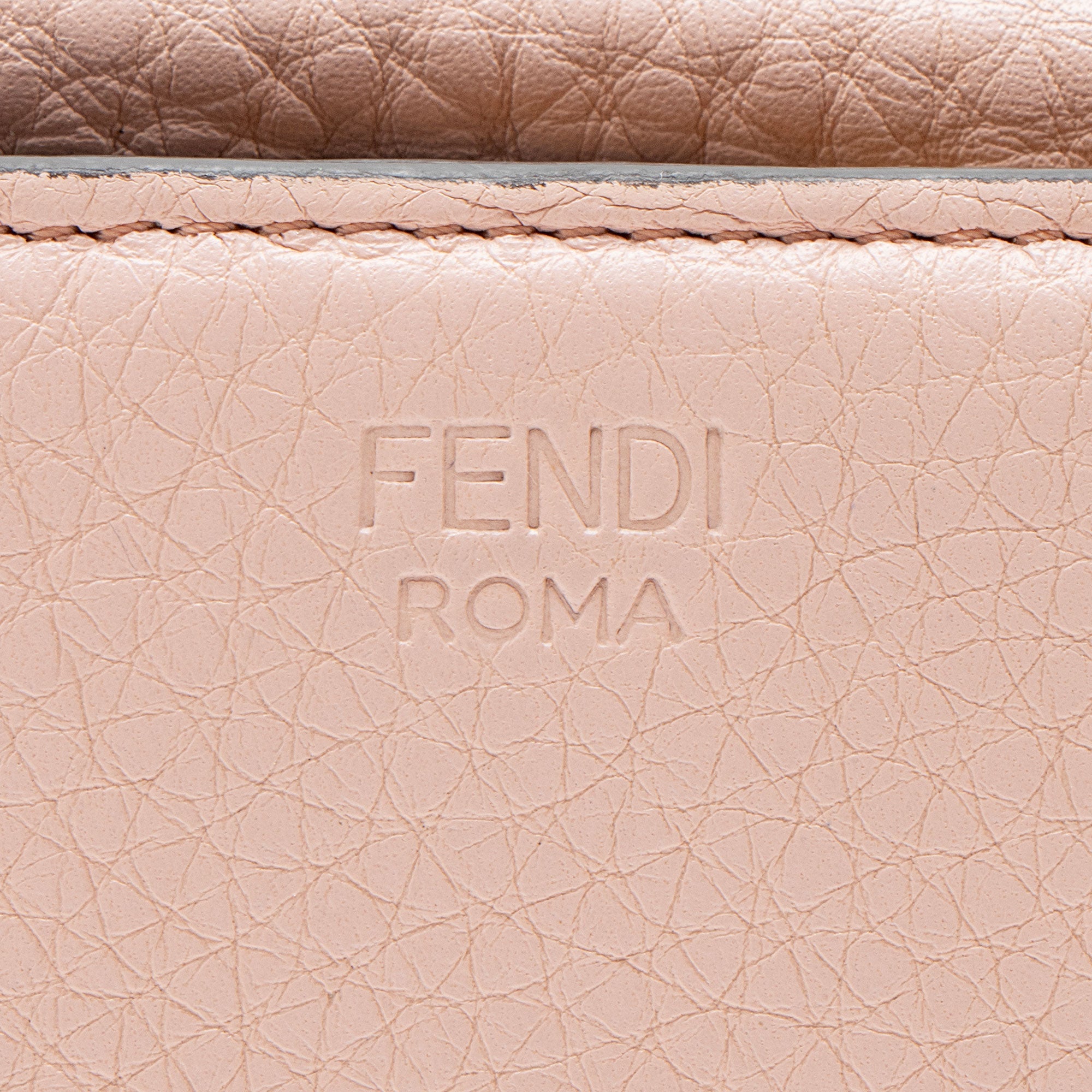 Fendi Selleria Leather Peakaboo Compact Wallet