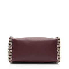 Fendi Selleria Leather Whipstitch Lei Boston Bag