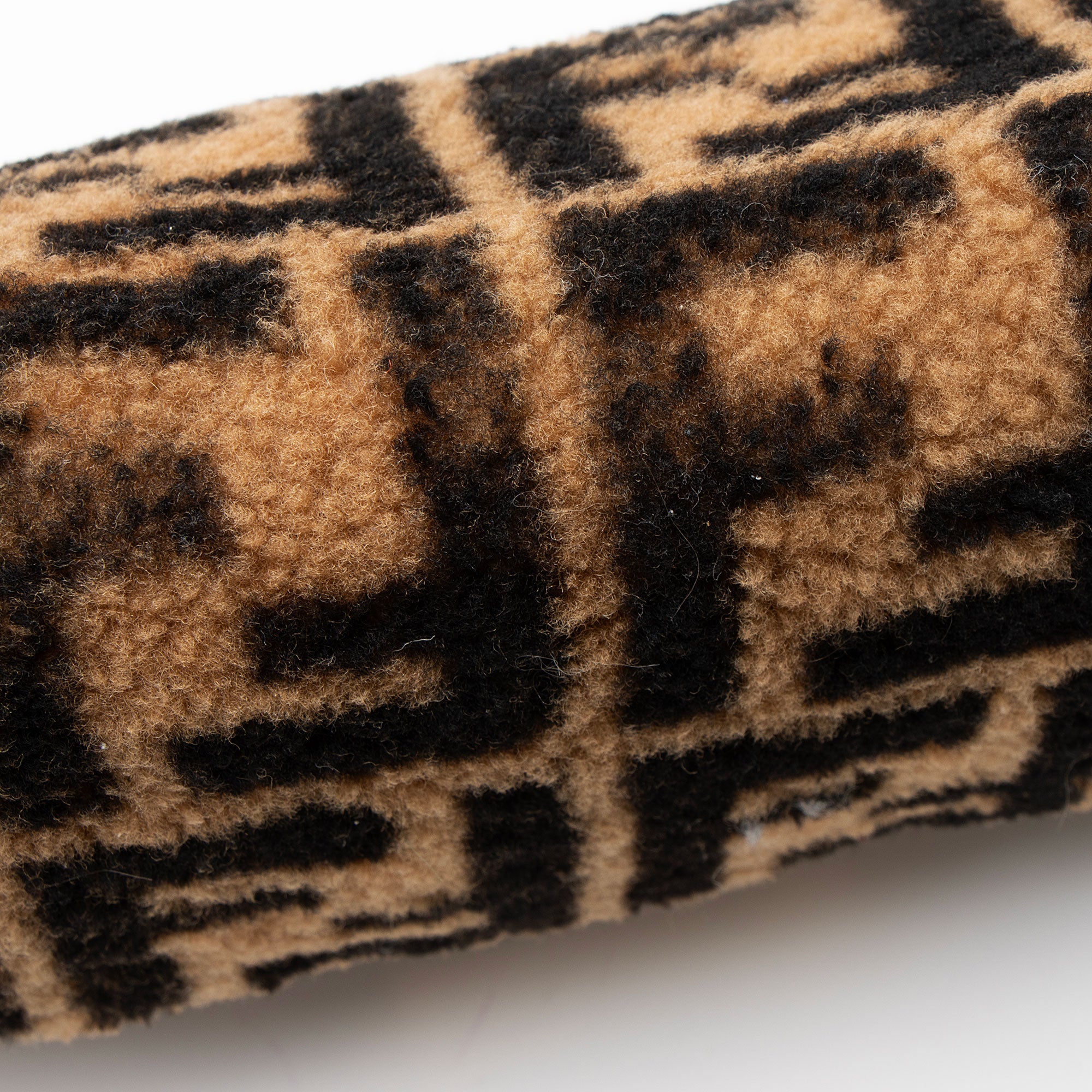 Fendi Shearling FF Baguette Shoulder Bag