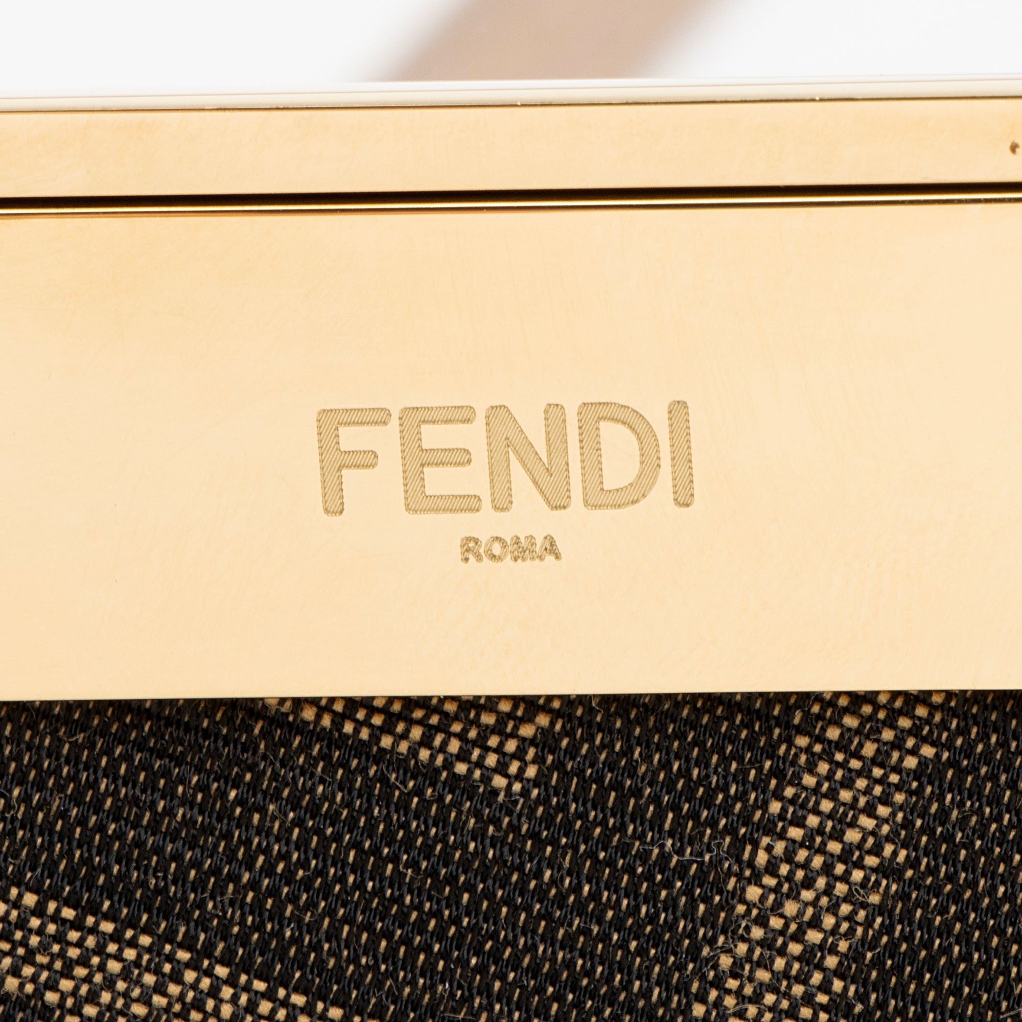 Fendi Shearling Fendi First Small Shoulder Bag