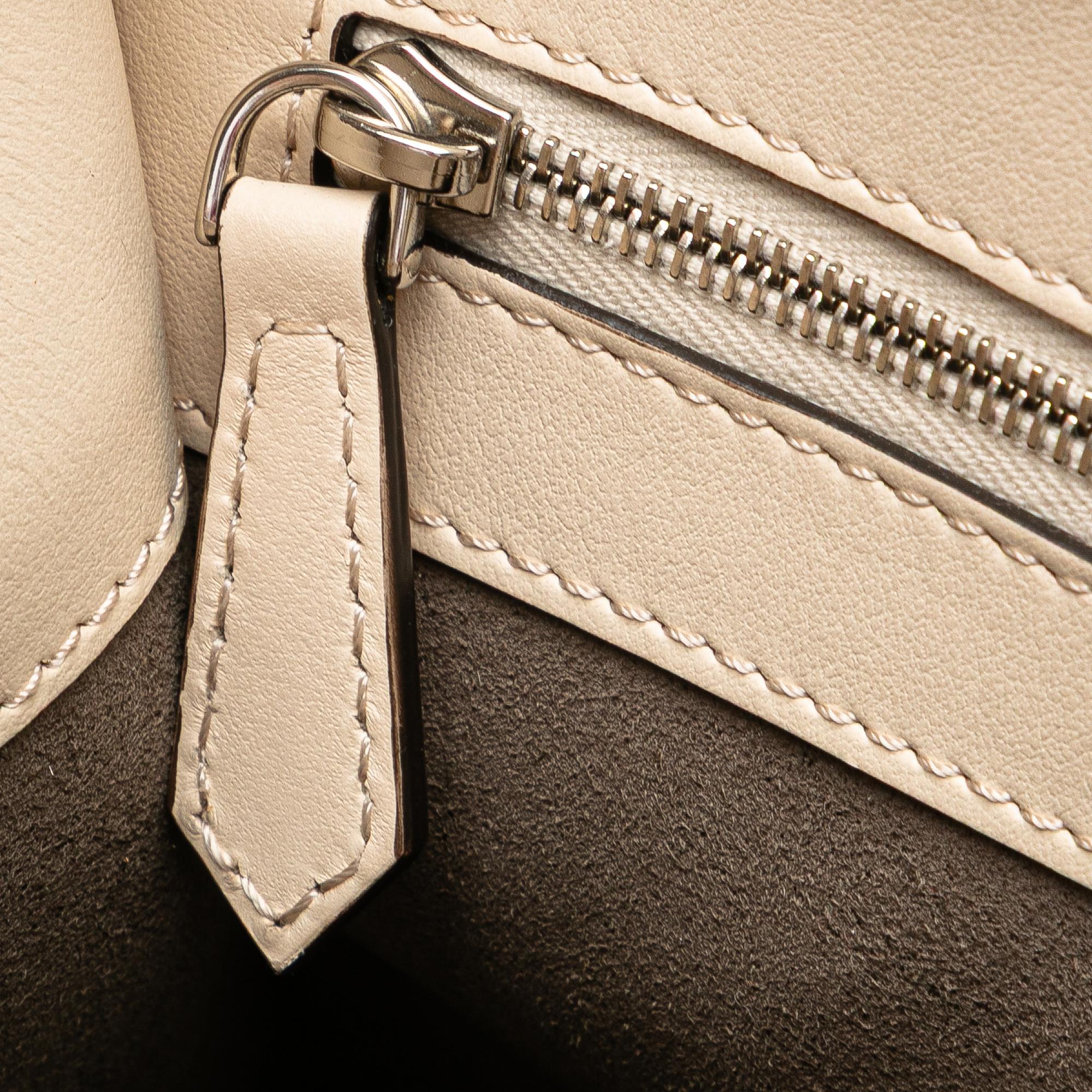 Fendi Small Bicolor Calfskin Whipstitch Runway Satchel