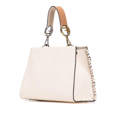 Fendi Small Bicolor Calfskin Whipstitch Runway Satchel
