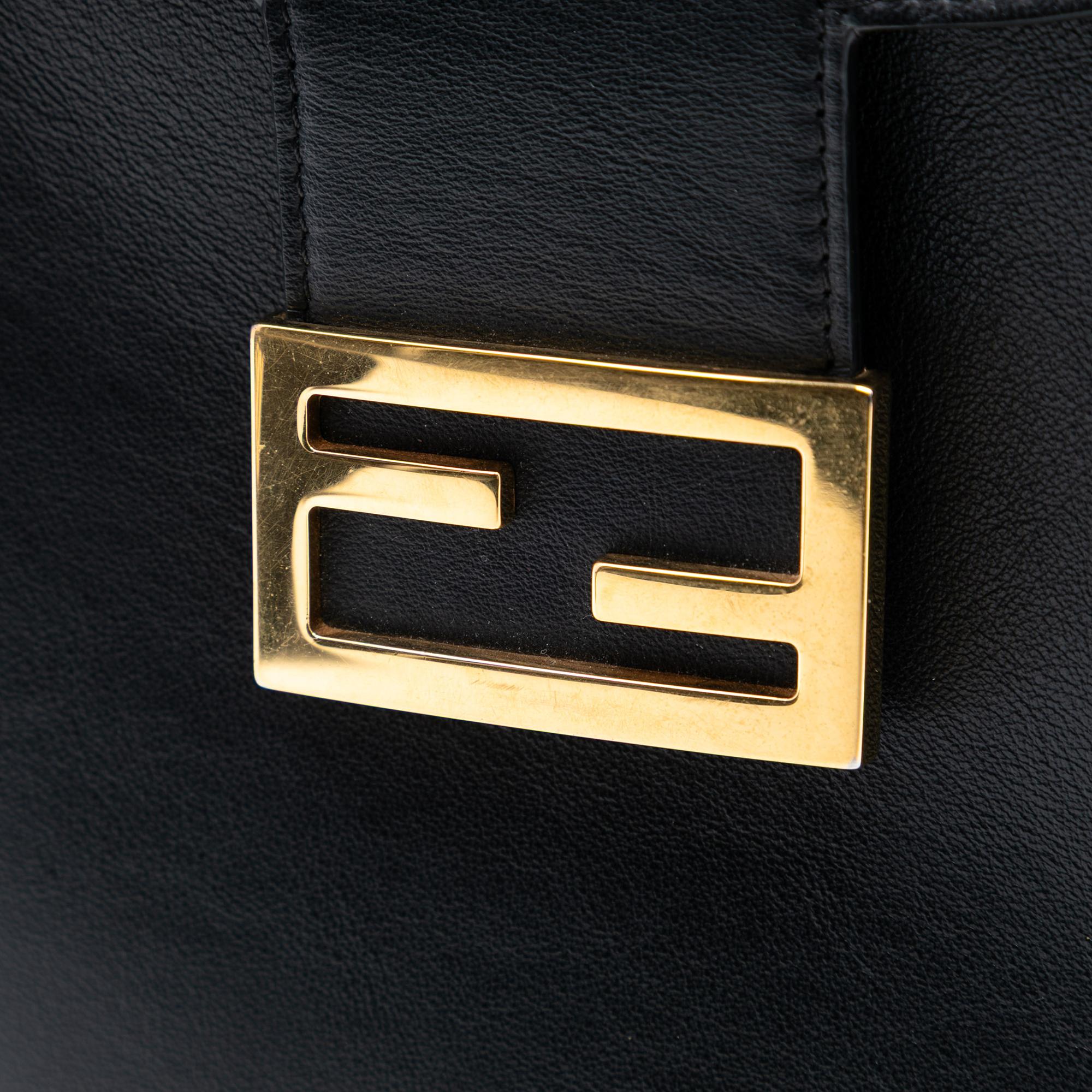 Fendi Small Leather Croissant Hobo Bag