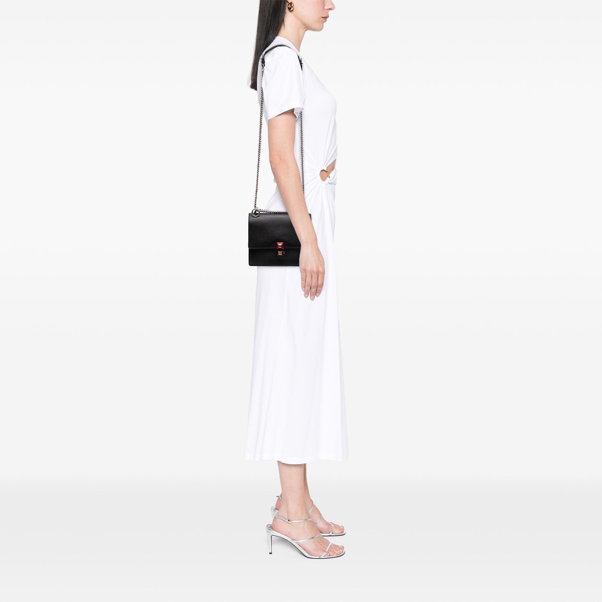 Fendi Small Leather Kan I Crossbody