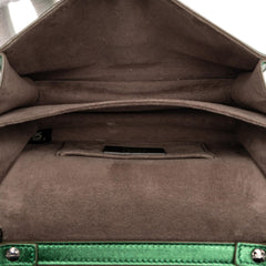Fendi Small Leather Scalloped Kan I Crossbody