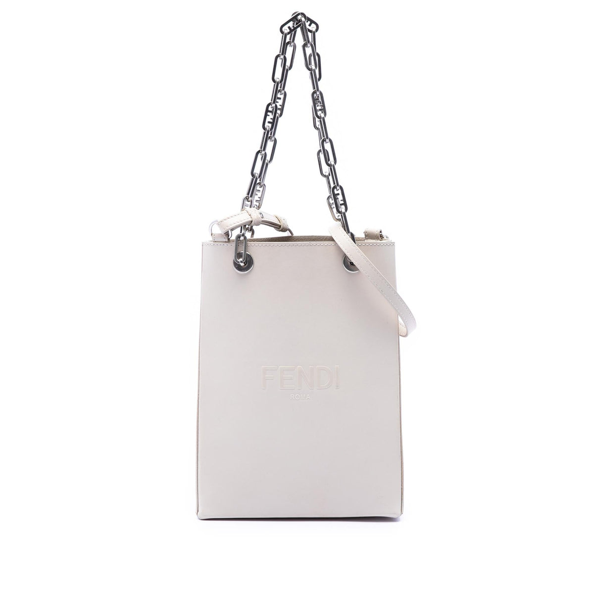 Fendi Small Leather Shopping Tote