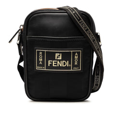 Fendi Small Pequin Nylon Roma Amor Messenger Bag