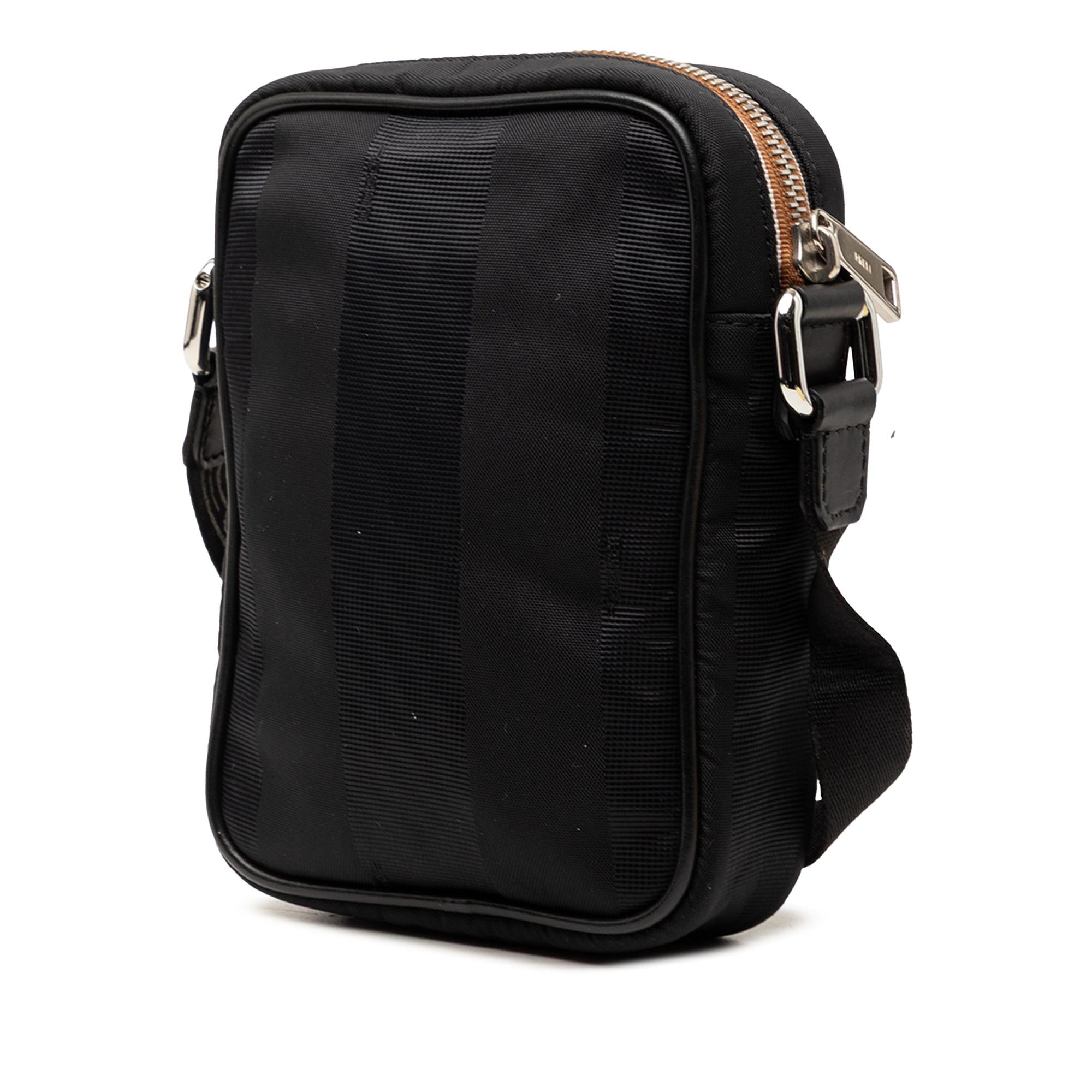 Fendi Small Pequin Nylon Roma Amor Messenger Bag