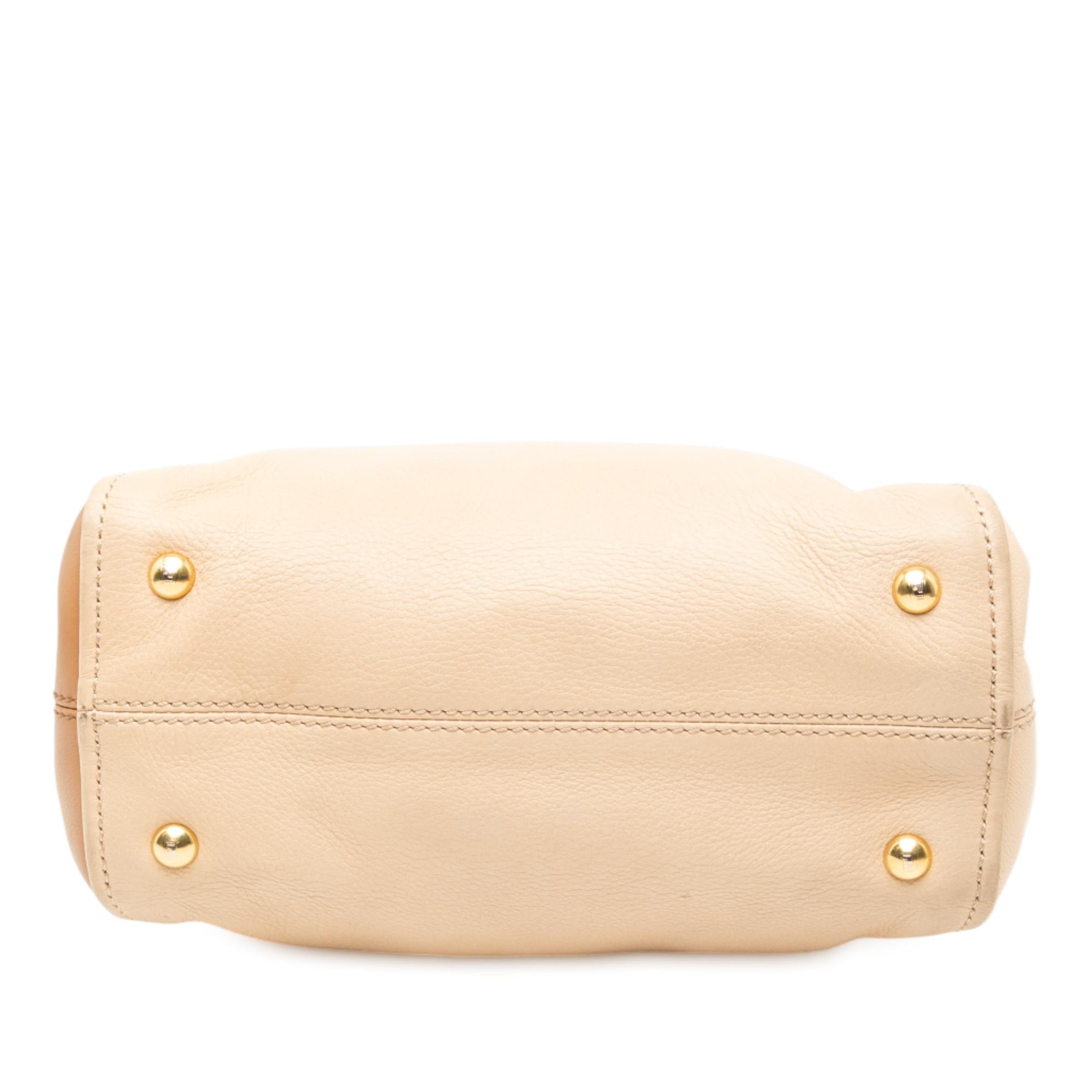 Fendi Small Tricolor Leather Chameleon Satchel