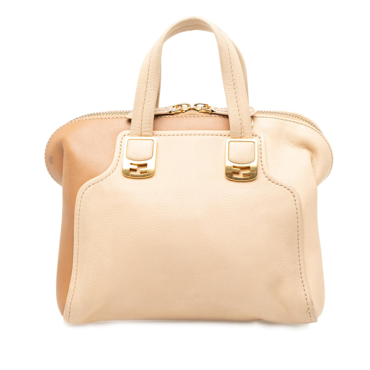 Fendi Small Tricolor Leather Chameleon Satchel