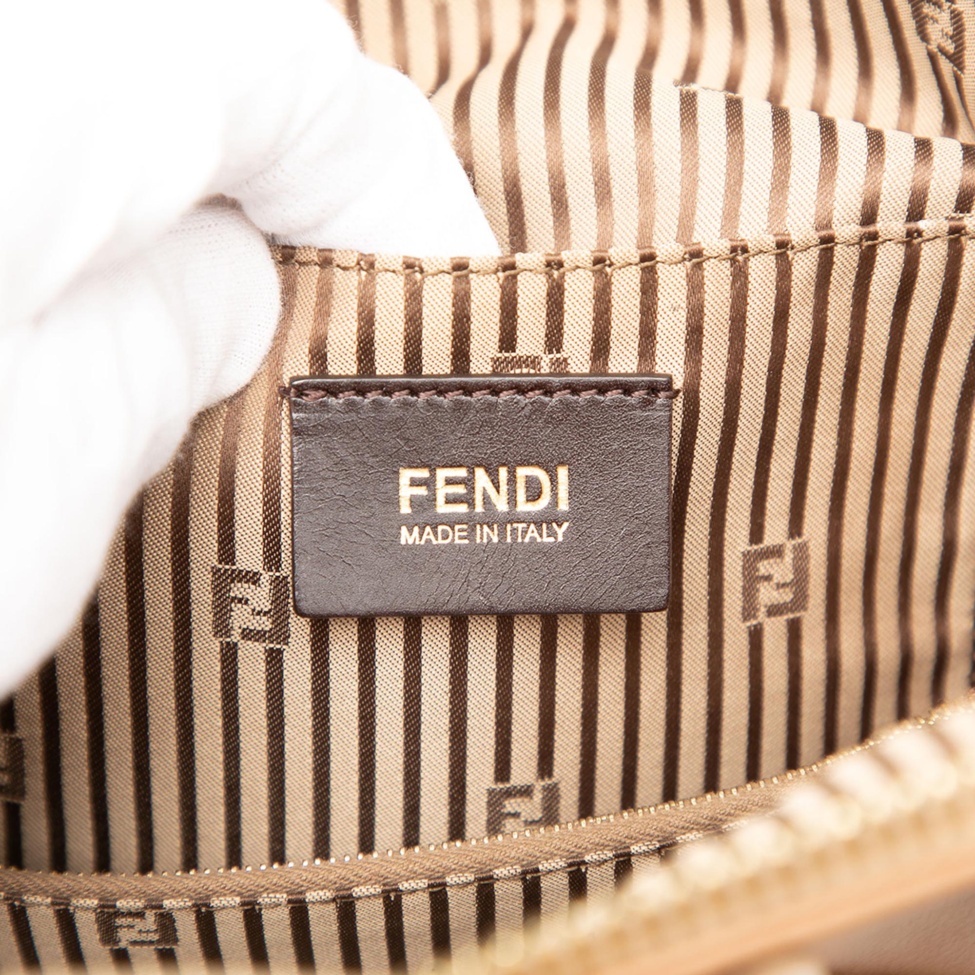 Fendi Small Tricolor Leather Chameleon Satchel