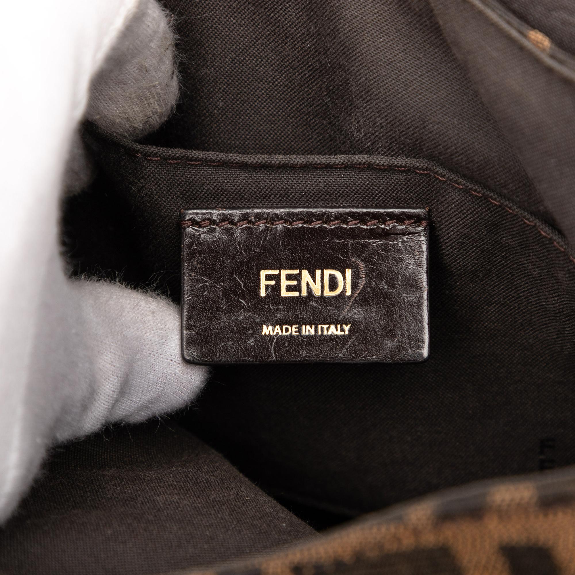 Fendi Small Zucca Canvas Artic Crossbody