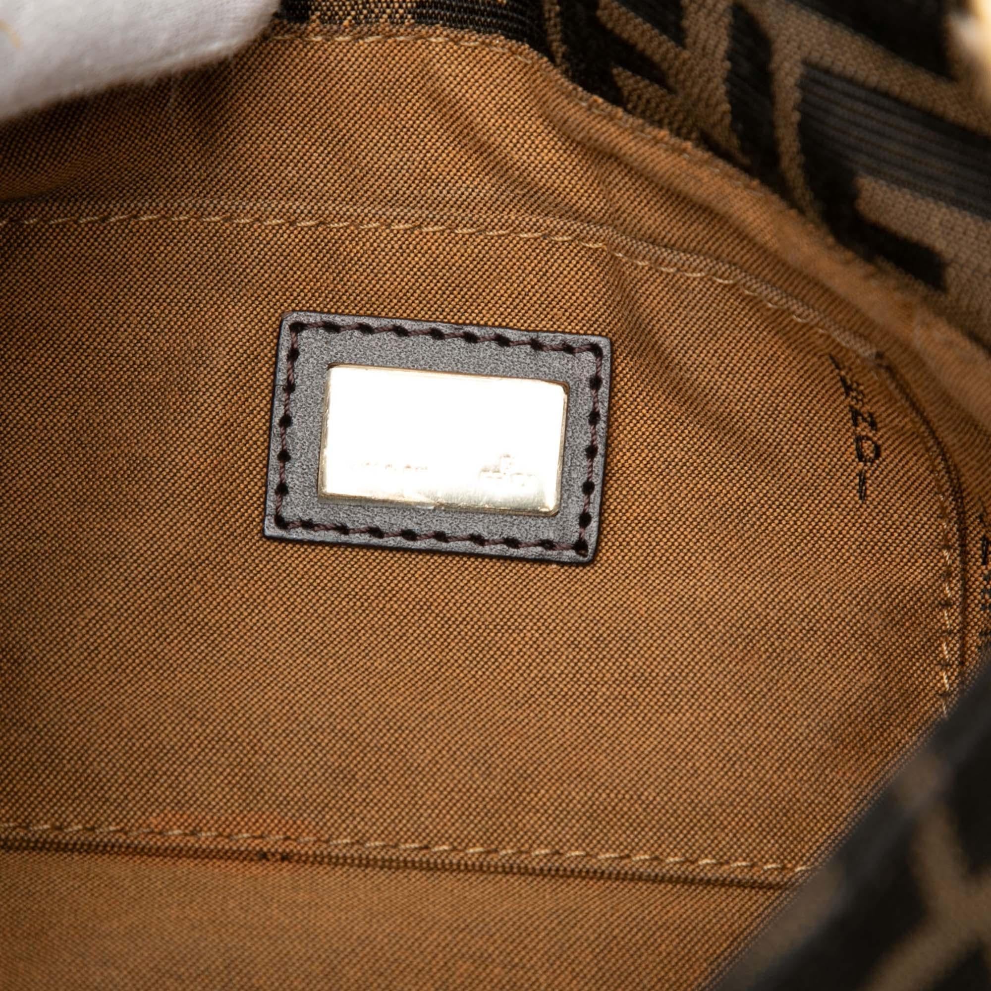 Fendi Small Zucca Canvas Chef Flap