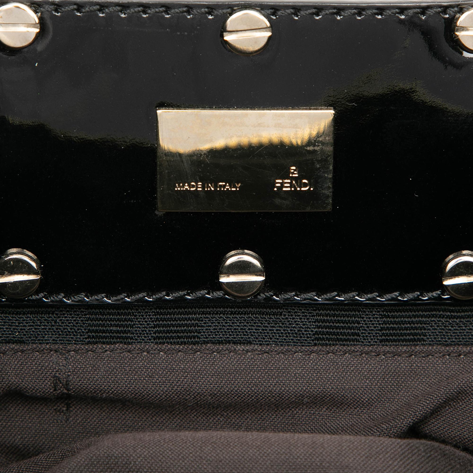 Fendi Small Zucca Canvas Mia Chain Tote