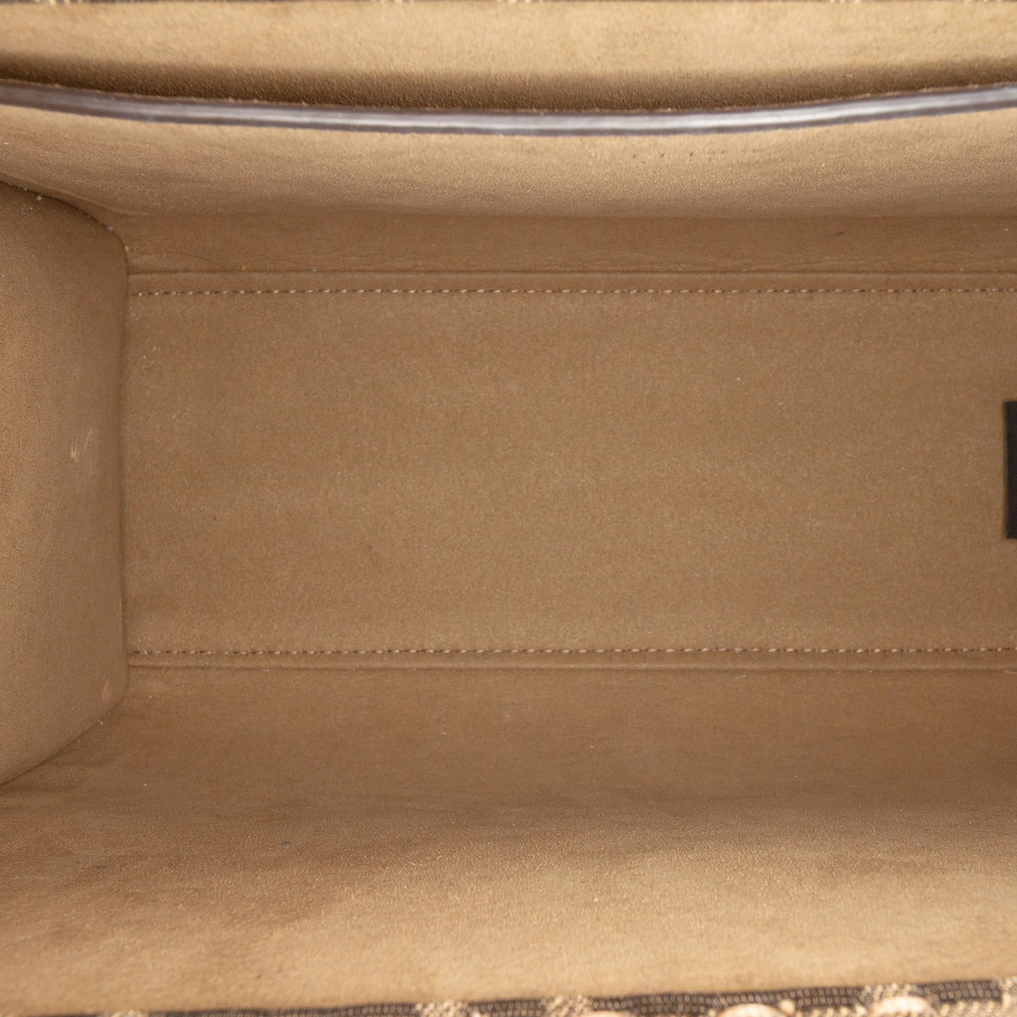 Fendi Small Zucca Canvas Sunshine Shopper Tote