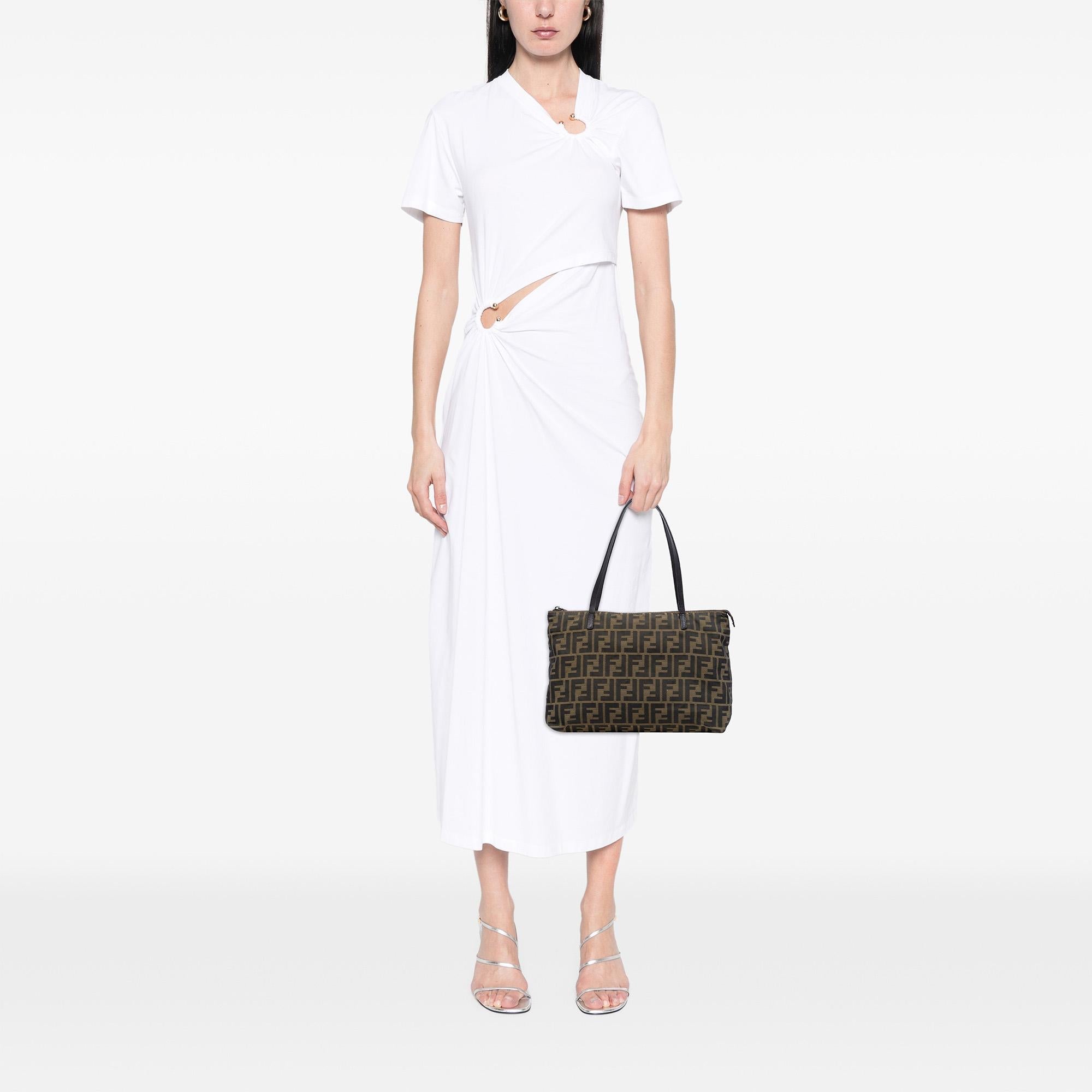 Fendi Small Zucca Canvas Tote