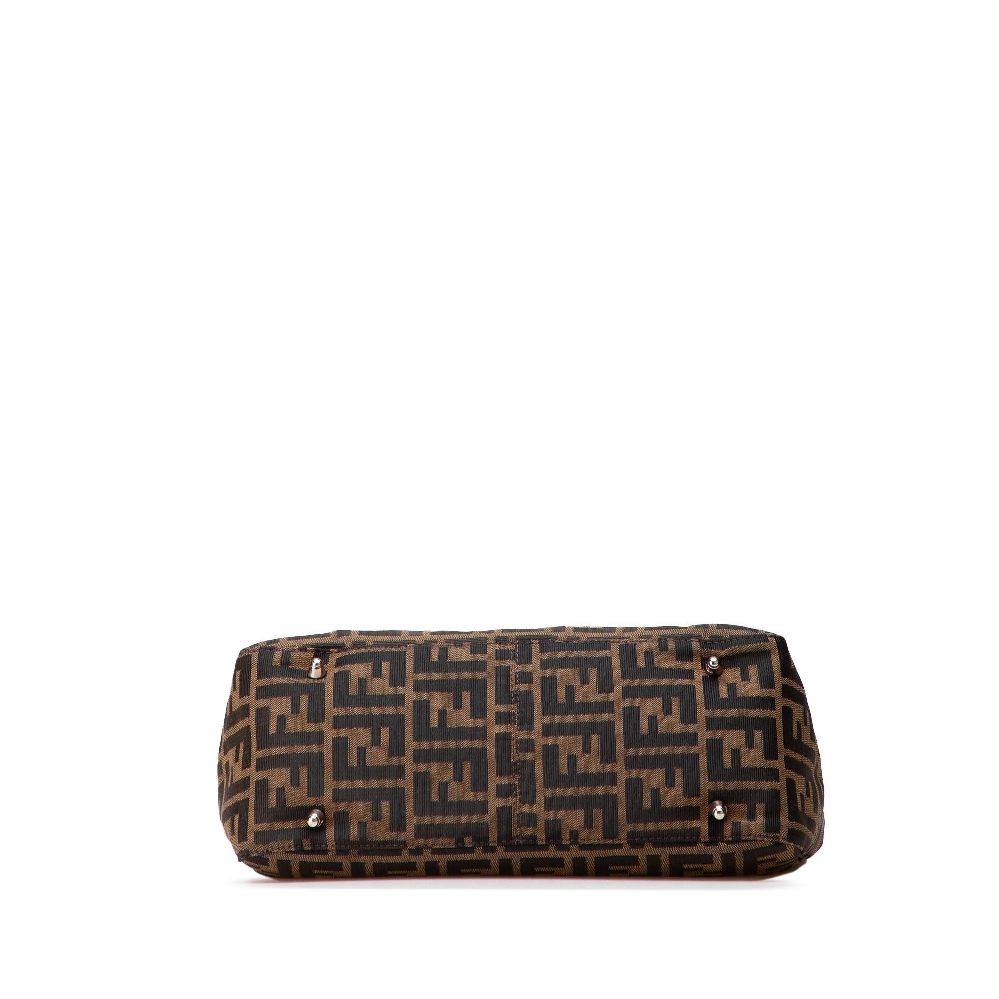 Fendi Small Zucca Canvas Twins Tote