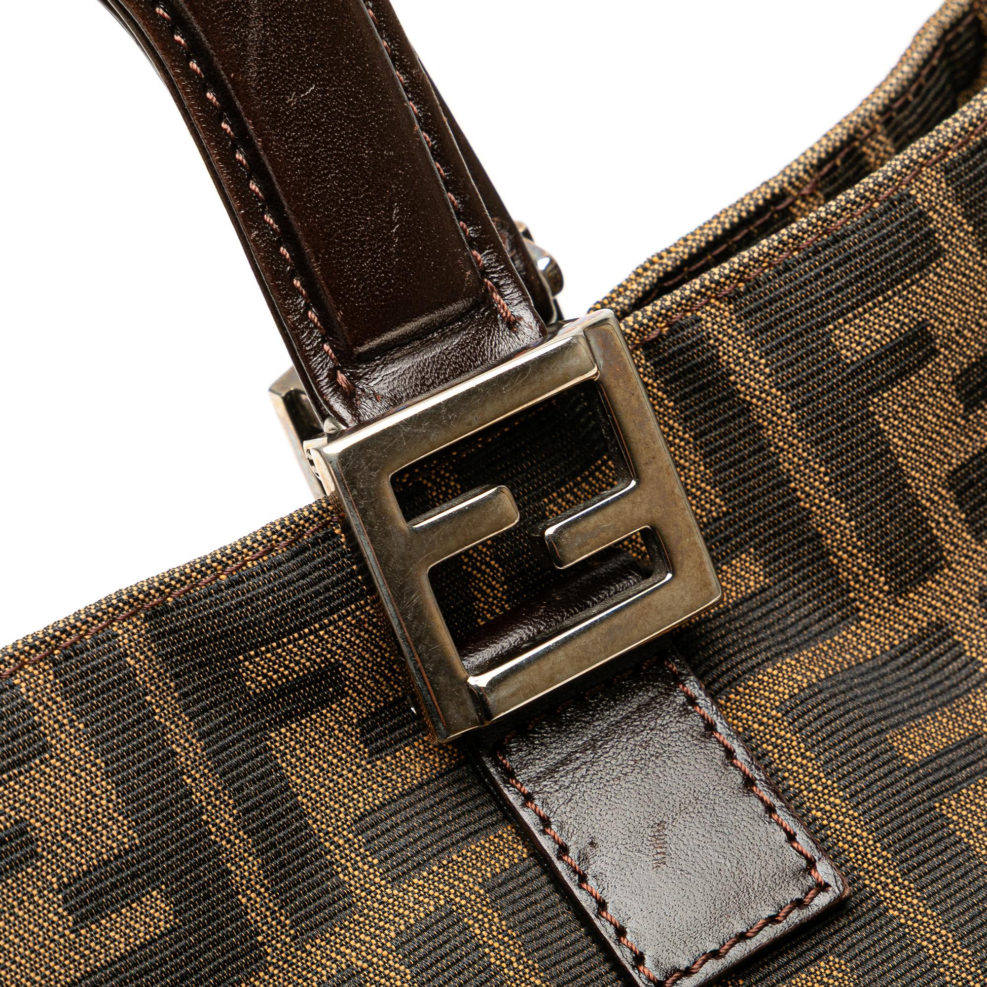 Fendi Small Zucca Canvas Twins Tote