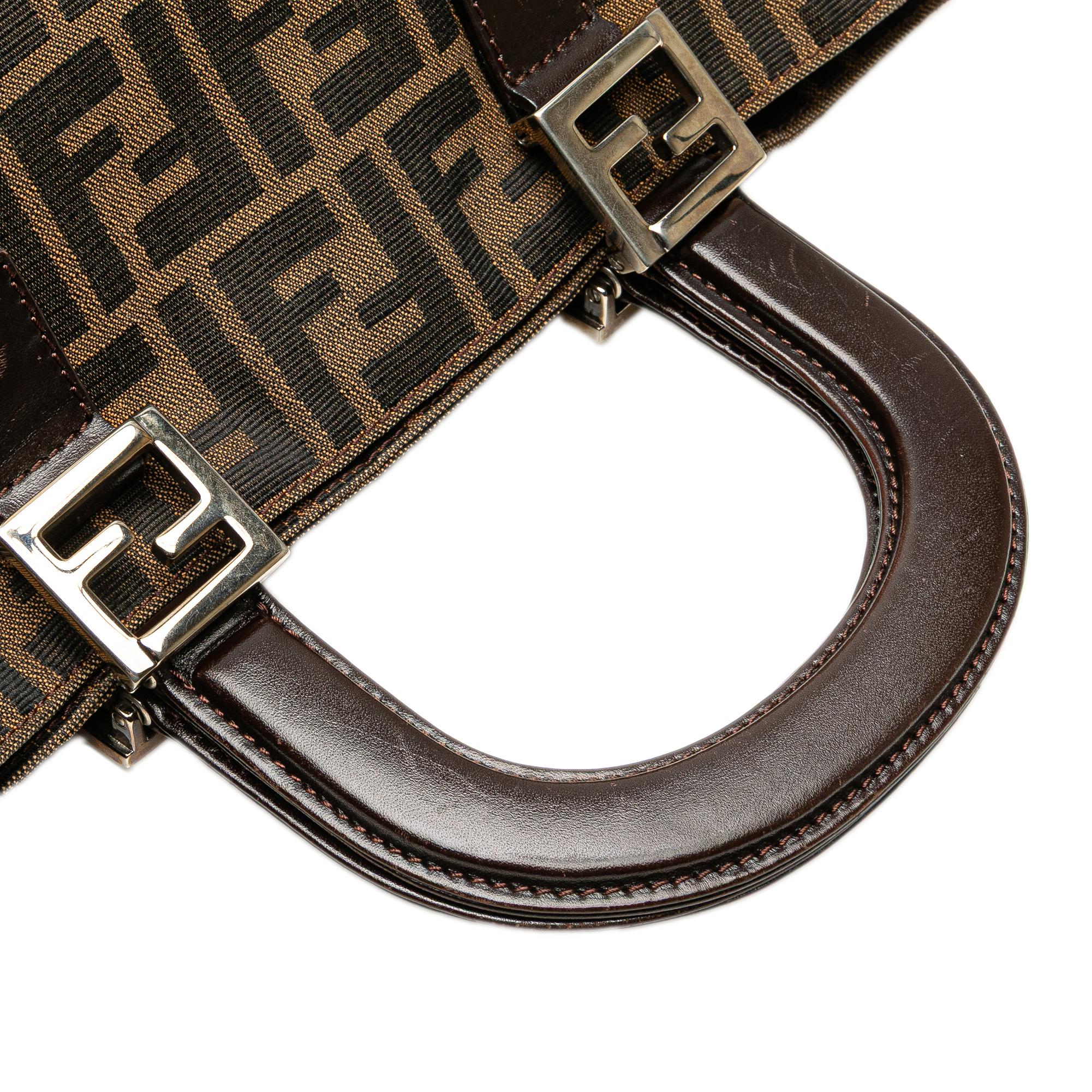 Fendi Small Zucca Canvas Twins Tote