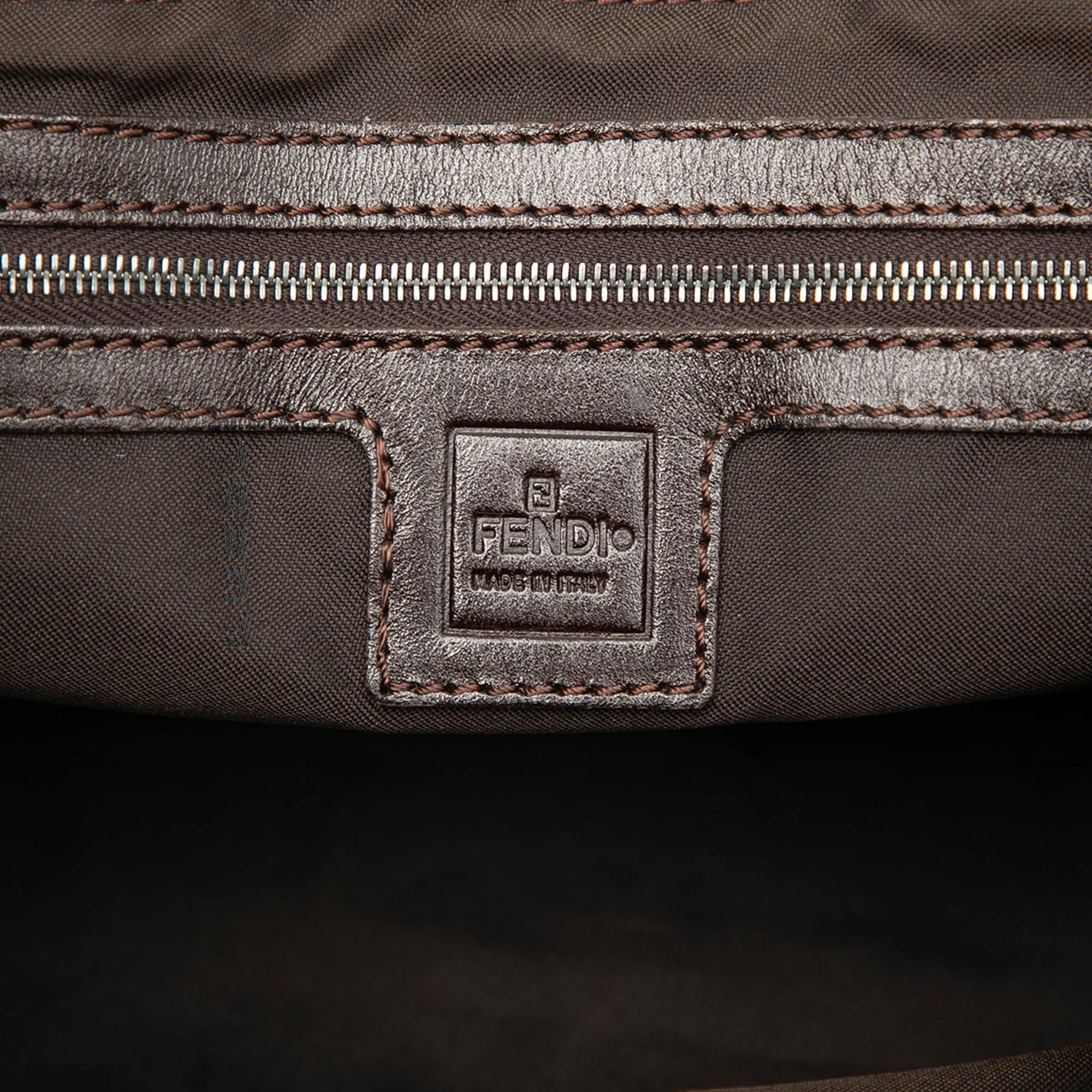 Fendi Small Zucca Canvas Twins Tote