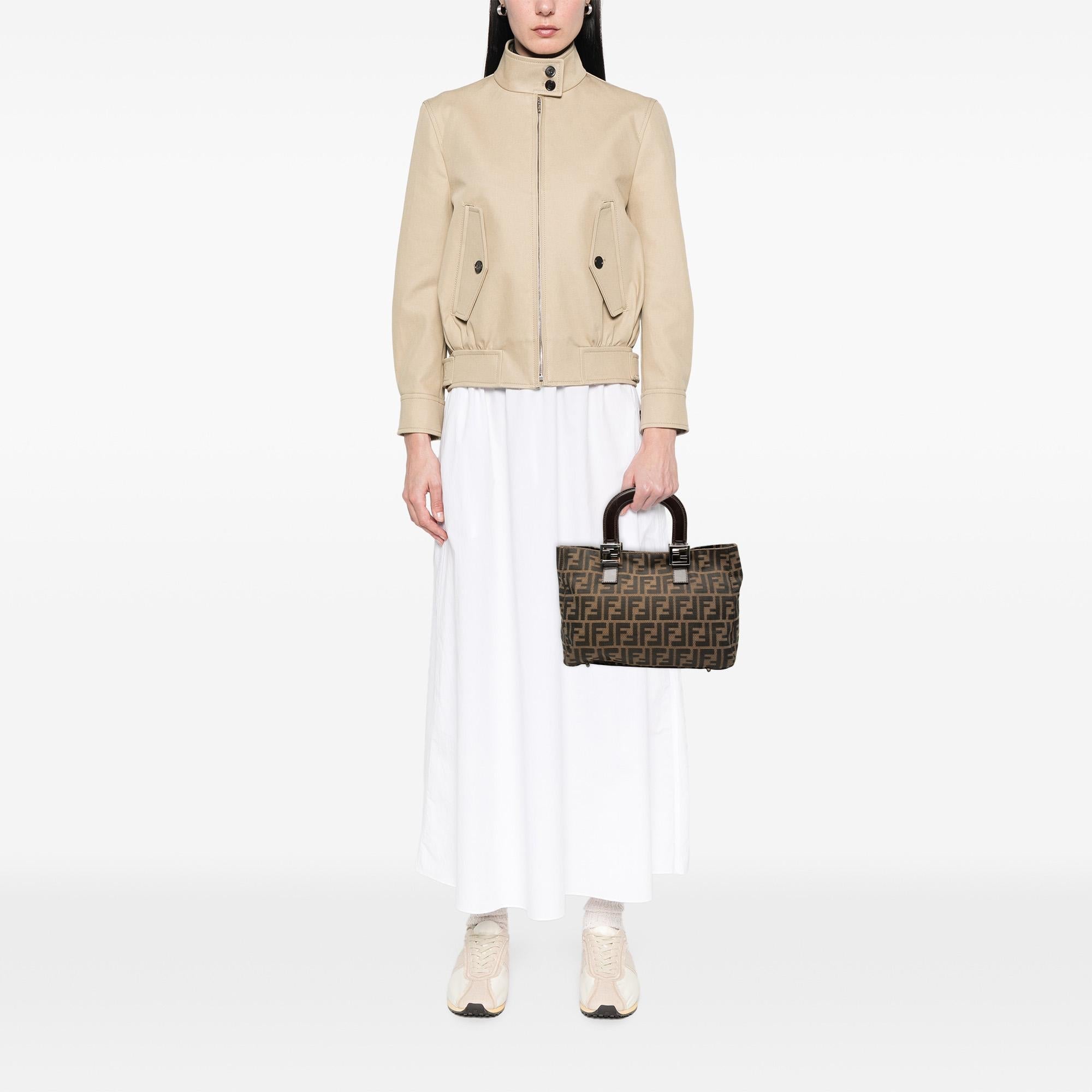 Fendi Small Zucca Canvas Twins Tote