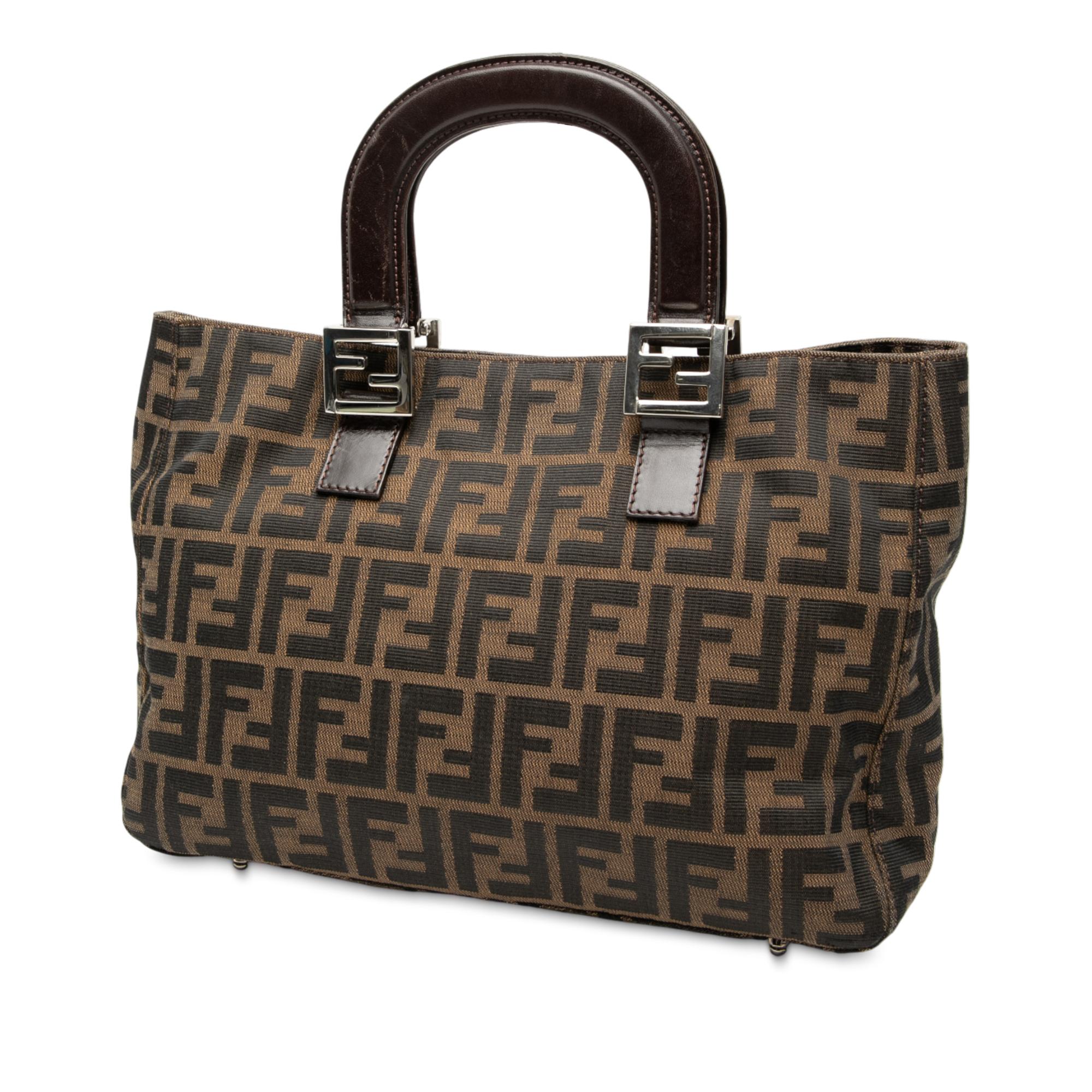 Fendi Small Zucca Canvas Twins Tote