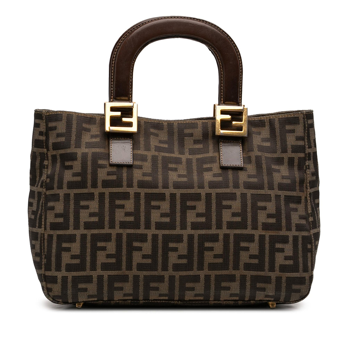 Fendi Small Zucca Canvas Twins Tote