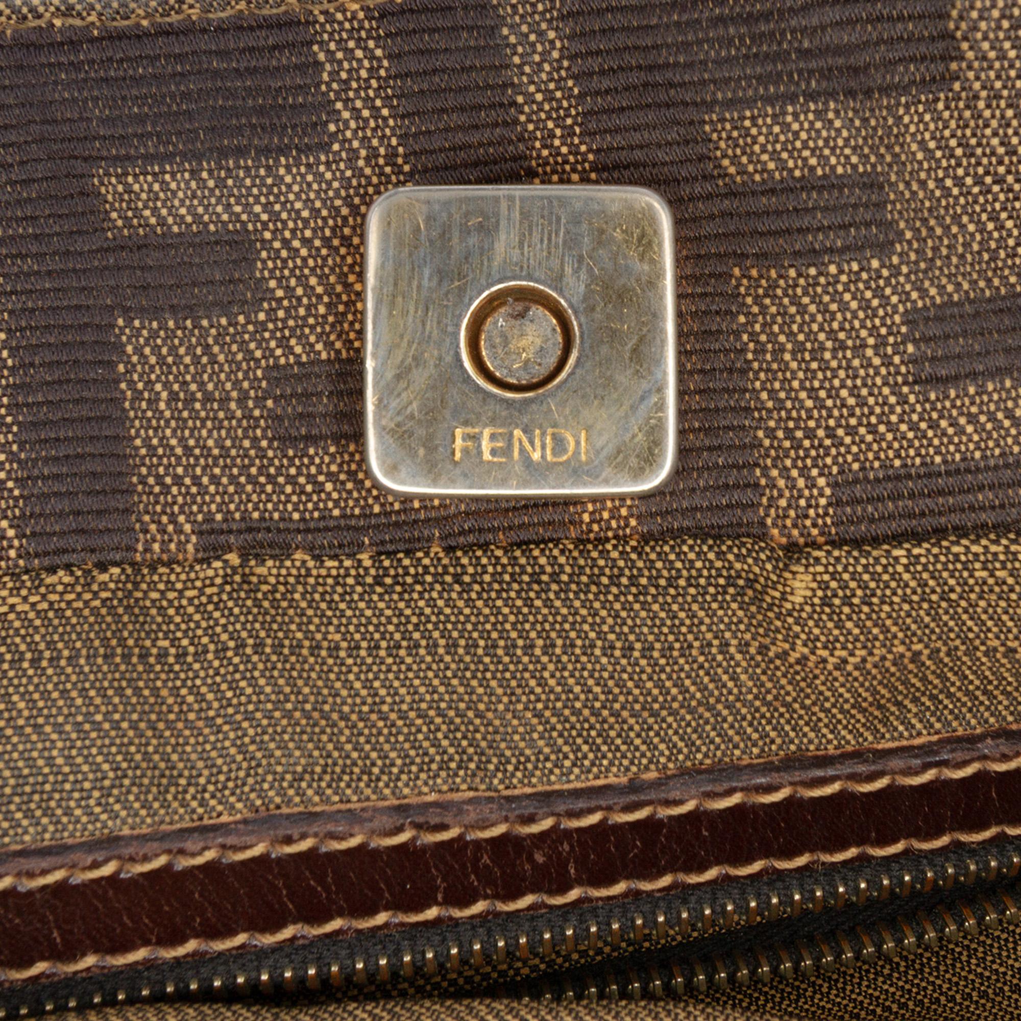Fendi Small Zucca Canvas Twins Tote