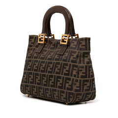 Fendi Small Zucca Canvas Twins Tote
