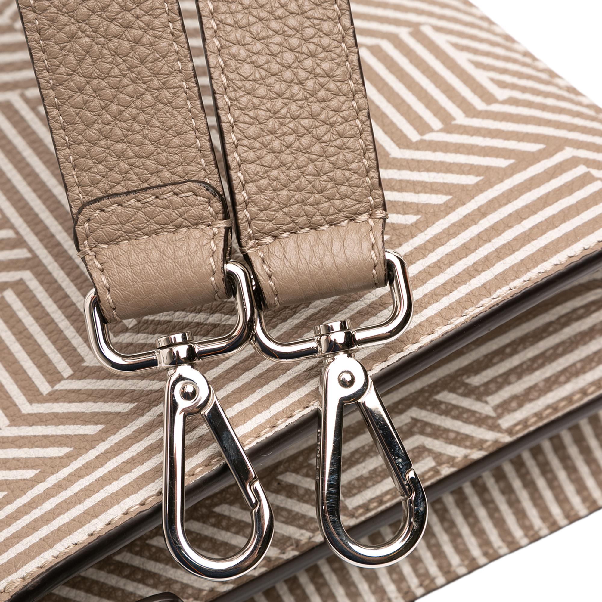 Fendi Small Zucca Leather Peekaboo ISeeU Satchel