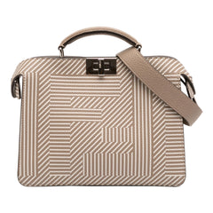 Fendi Small Zucca Leather Peekaboo ISeeU Satchel