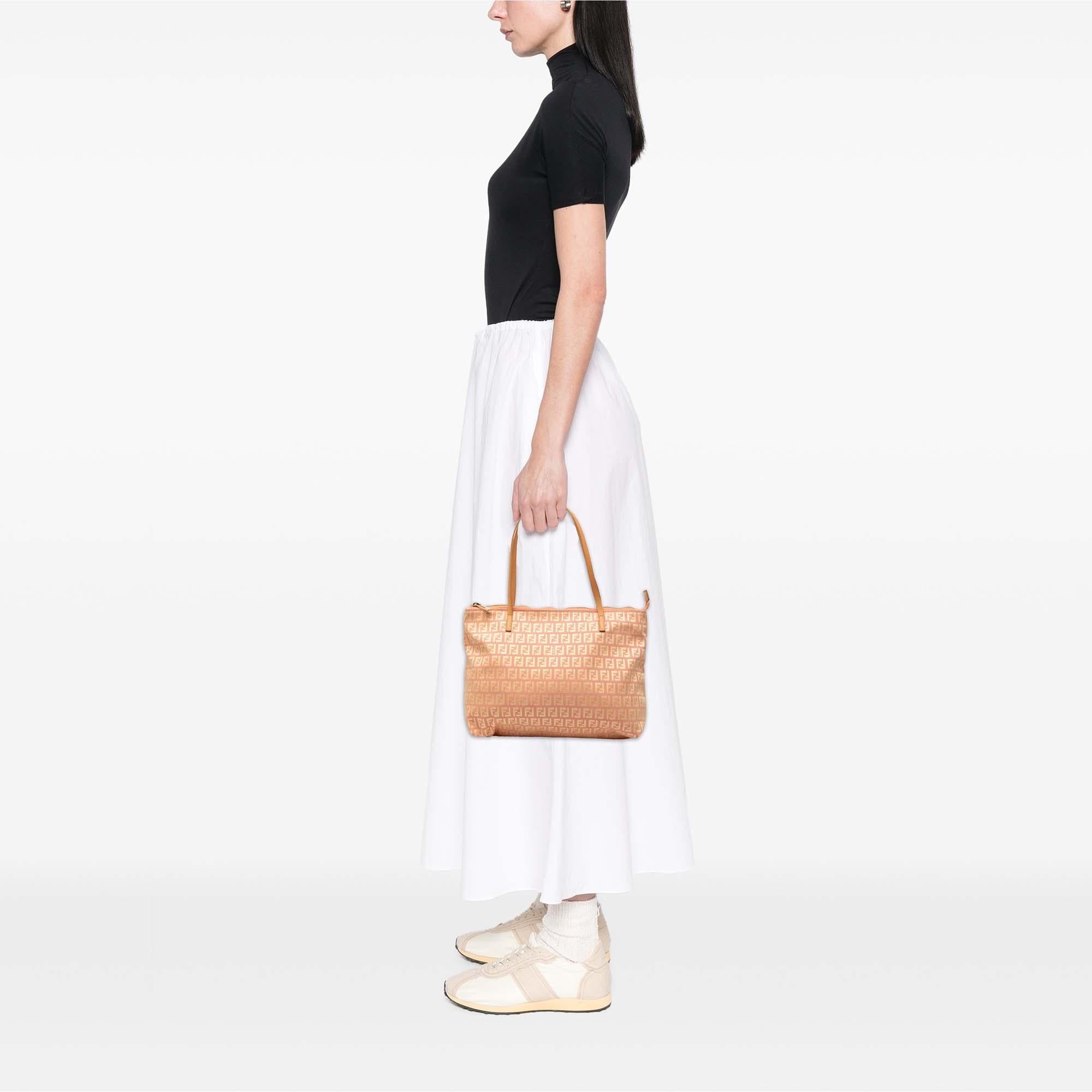 Fendi Small Zucchino Canvas Tote