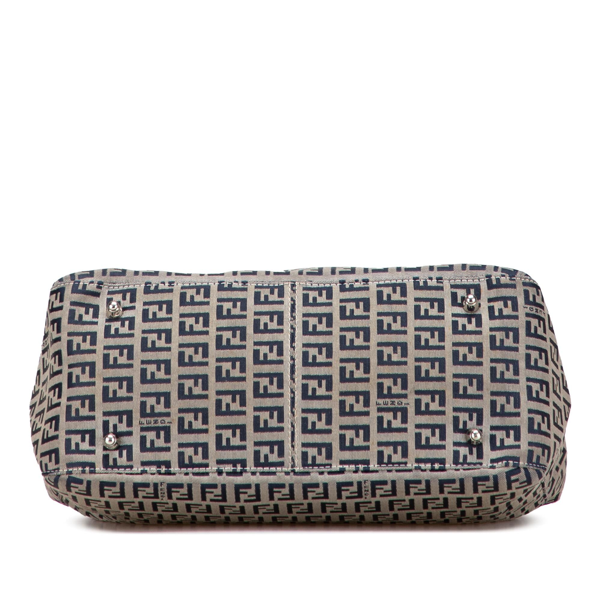 Fendi Small Zucchino Canvas Twins Tote