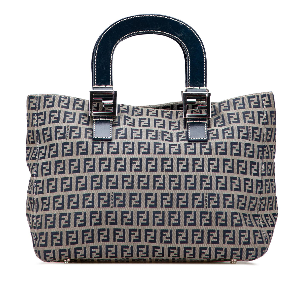 Fendi Small Zucchino Canvas Twins Tote