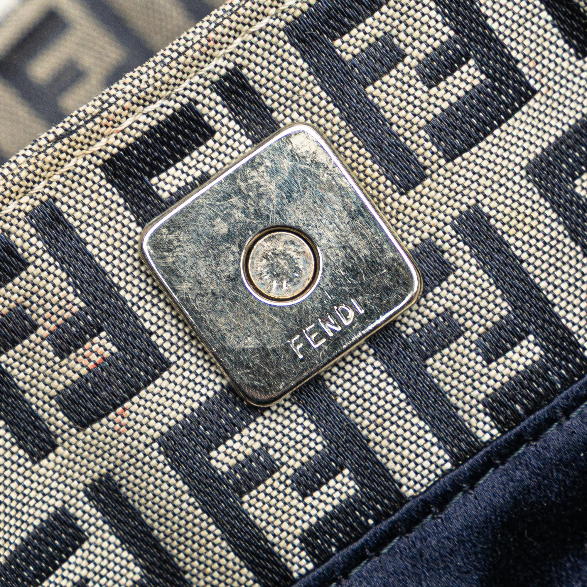Fendi Small Zucchino Canvas Twins Tote