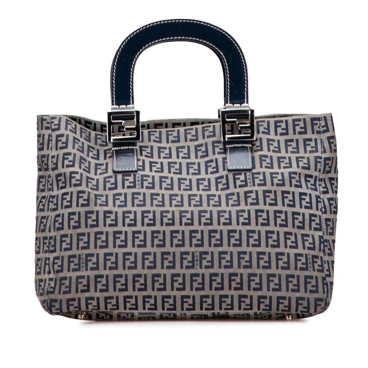 Fendi Small Zucchino Canvas Twins Tote