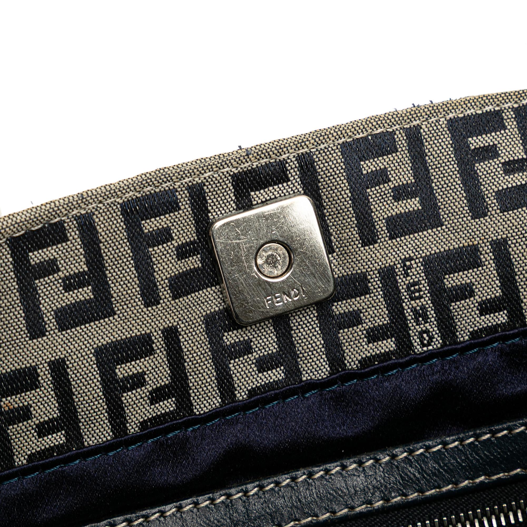 Fendi Small Zucchino Canvas Twins Tote