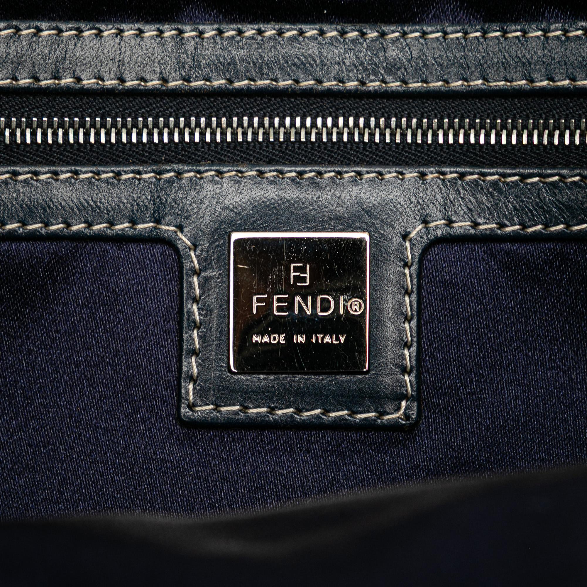 Fendi Small Zucchino Canvas Twins Tote