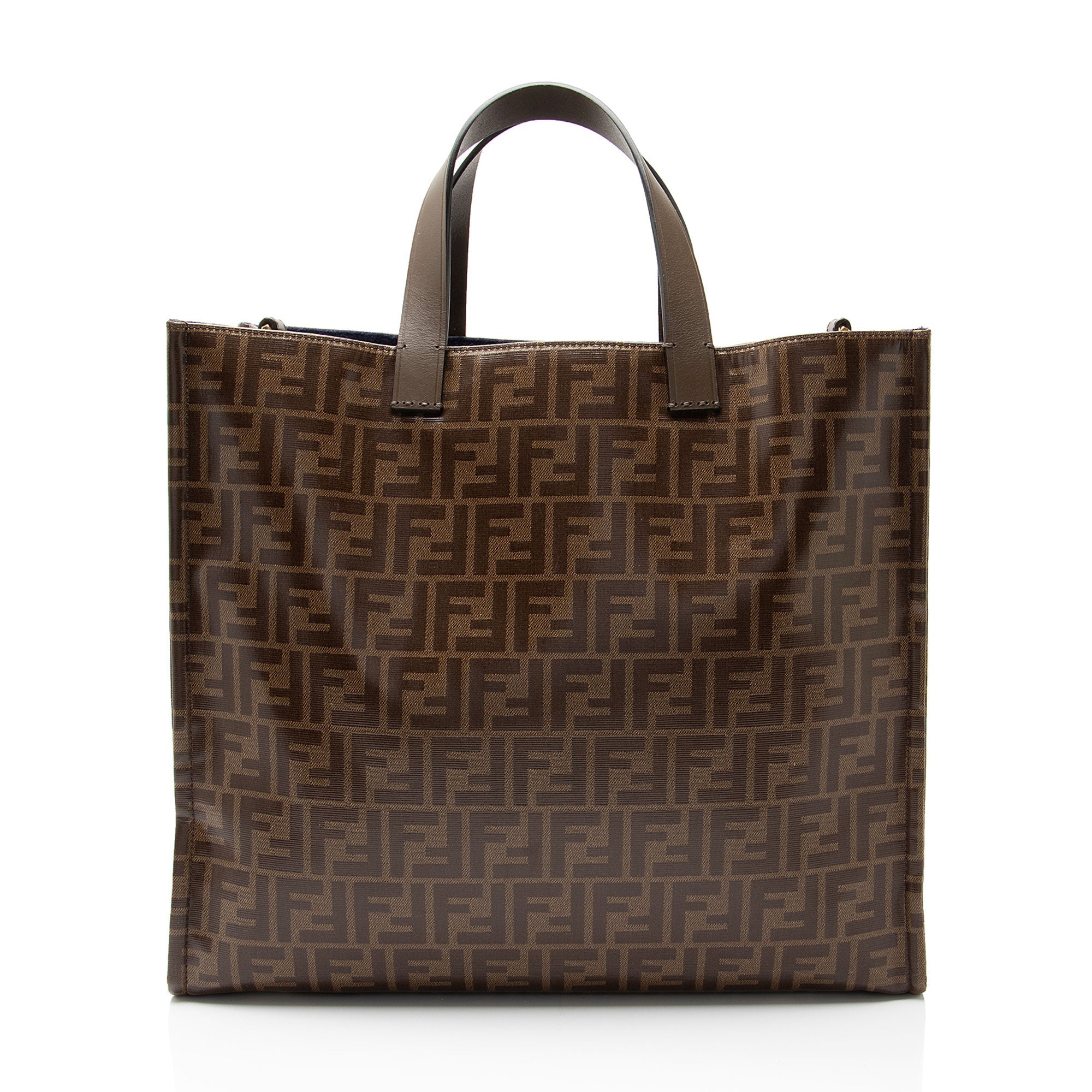 Fendi Spalmati Fila Mania Logo Shopper Tote